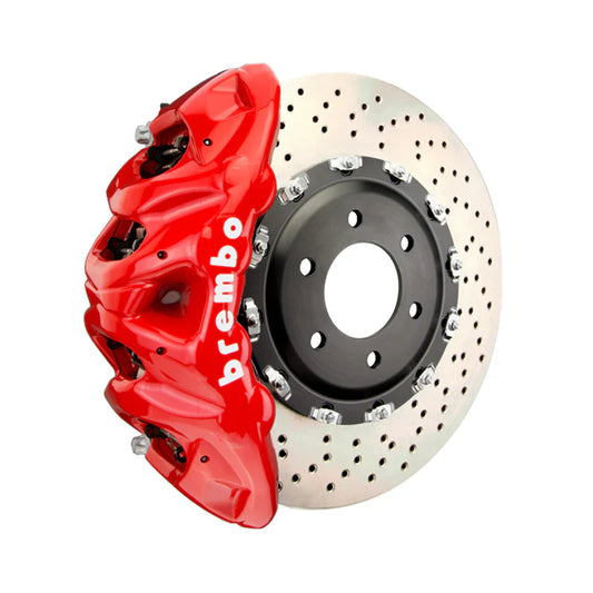 Brembo GT Street Front Big Brake Kit BMW X3 M F97 & X4 M F98 (2019+) - 8-Piston Monobloc Calipers - 2-Piece 412x38mm Rotors (Cross-Drilled or Slotted) - S58