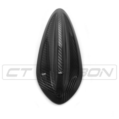 CT Carbon Dry Carbon Fibre Shark Fin Roof Aerial/Antenna Cover Cap for BMW F-Series Fxx – F87 M2/M2C, F80 M3, F82/F83 M4, F22 2 Series, F30/F31 3 Series, F32 4 Series – Pre-Preg Overlay, M Performance Style