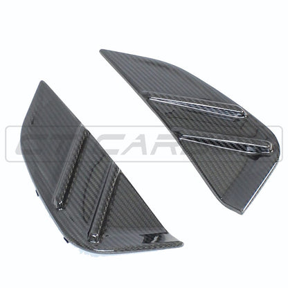 BMW M3 G80/G81 2021+ Gloss Carbon Fibre (Carbon Fiber) Wing Vent Surrounds – Side Fender Gills, Arch Vent Covers, Air Breather Garnish – Prepreg Dry Carbon Replacement Trim (Saloon/Touring) by CT Carbon
