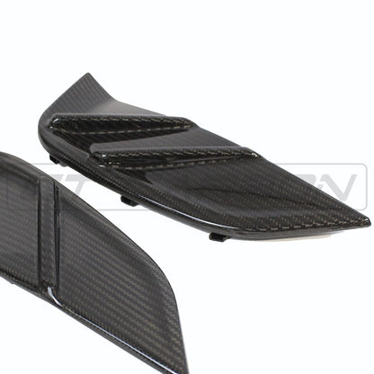 BMW M3 G80/G81 2021+ Gloss Carbon Fibre (Carbon Fiber) Wing Vent Surrounds – Side Fender Gills, Arch Vent Covers, Air Breather Garnish – Prepreg Dry Carbon Replacement Trim (Saloon/Touring) by CT Carbon