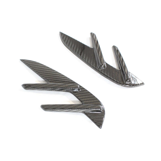 BMW M3 G80/G81 Touring Carbon Fibre (Carbon Fiber) Side Fender Trim - Wing Vent Covers/Side Gill Overlays - Side Grille Surround Garnish - Wheel Arch Vent Surround - Pre-Preg 3M Stick-On Carbon