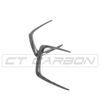 BMW M3/M4 G80 G81 G82 G83 Carbon Fibre/Fiber Bonnet/Hood Vent Covers Overlay Trim | Pre-Preg 2x2 Twill Gloss | G8X Engine Lid Vent Surrounds/Garnish by CT Carbon 2021+