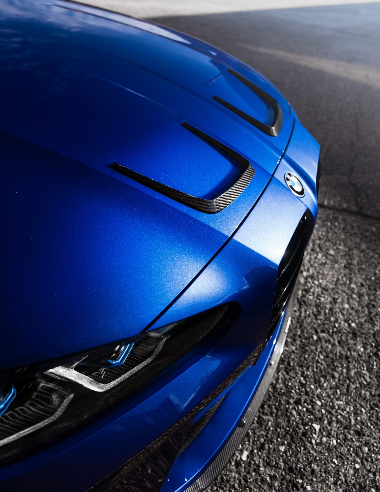 BMW M3 M4 G80 G81 G82 G83 Carbon Fiber/Fibre Bonnet Hood Overlays Trim Covers & Garnish – Pre-Preg Stick-On OEM Style Gloss Carbon Accents 2021+