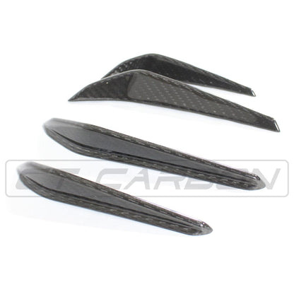 CT Carbon Pre-Preg Carbon Fiber Front Bumper Canards/Dive Planes for BMW M3 M4 G80 G81 G82 G83 (2021+) - Aero Fins Winglets Air Deflectors - G8X M Performance Style Sedan Touring Coupe Convertible