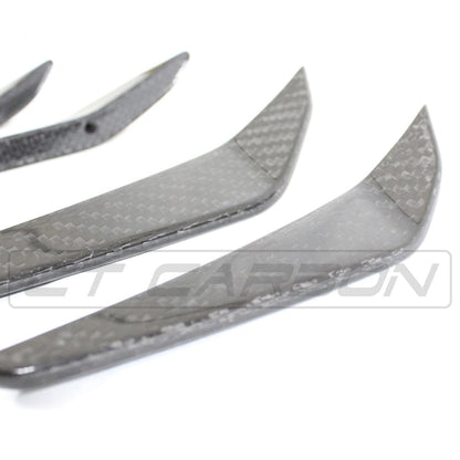 CT Carbon Pre-Preg Carbon Fiber Front Bumper Canards/Dive Planes for BMW M3 M4 G80 G81 G82 G83 (2021+) - Aero Fins Winglets Air Deflectors - G8X M Performance Style Sedan Touring Coupe Convertible