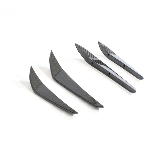 CT Carbon Pre-Preg Carbon Fiber Front Bumper Canards/Dive Planes for BMW M3 M4 G80 G81 G82 G83 (2021+) - Aero Fins Winglets Air Deflectors - G8X M Performance Style Sedan Touring Coupe Convertible