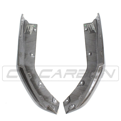 BMW M3 G80/G81 (G-Series) Carbon Fibre Rear Bumper Corners - OEM Style Rear Spats, Corner Splitters, Valance Extensions, Lower Bumper Extensions & Diffuser End Caps | CT Carbon 2021+ Saloon/Touring