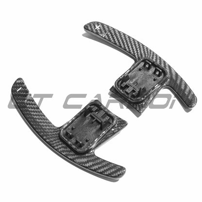 CT Carbon BMW Steering Wheel & Paddle Shift Kit – Carbon Fibre (Carbon Fiber) Alcantara Rim + Dry Carbon Paddle Shifters | Retrofit for G8X M3/M4, G87 M2, G20 3 Series, G22 4 Series, G42 2 Series, F40 1 Series