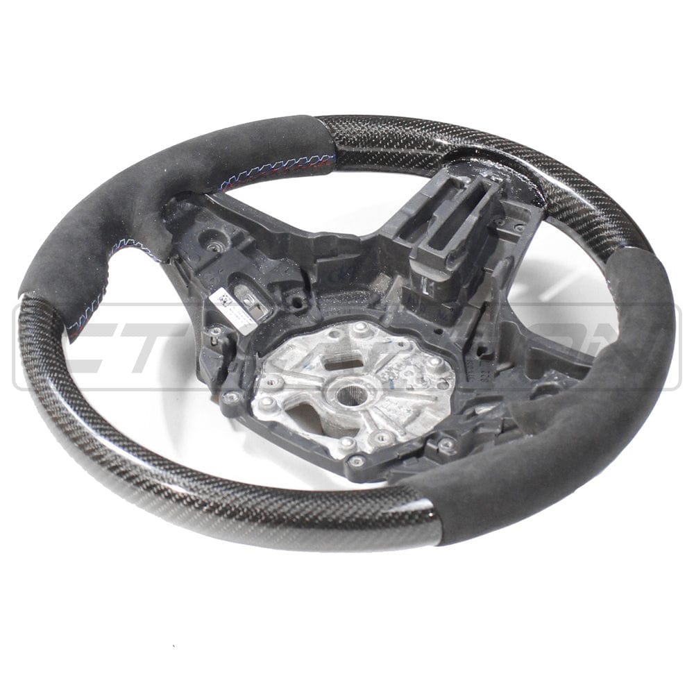 CT Carbon BMW Steering Wheel & Paddle Shift Kit – Carbon Fibre (Carbon Fiber) Alcantara Rim + Dry Carbon Paddle Shifters | Retrofit for G8X M3/M4, G87 M2, G20 3 Series, G22 4 Series, G42 2 Series, F40 1 Series