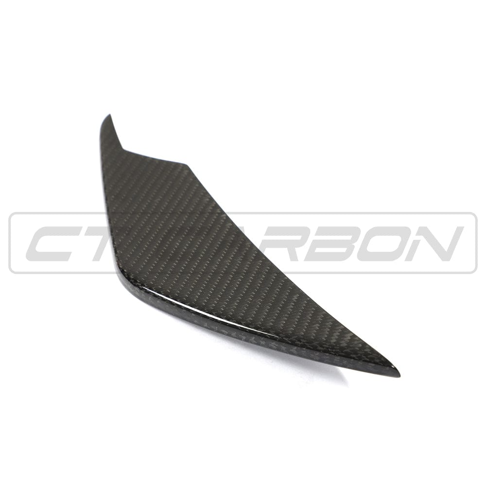 BMW M3/M4 G80 G81 G82 G83 Carbon Fiber/Fibre Front Bumper Canards/Side Canards & Dive Planes – Bumper Winglets/Aero Fins (Dry Pre-Preg CFRP) by CT Carbon – Track-Style Corner Flicks Upgrade G8X