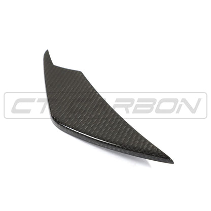 BMW M3/M4 G80 G81 G82 G83 Carbon Fiber/Fibre Front Bumper Canards/Side Canards & Dive Planes – Bumper Winglets/Aero Fins (Dry Pre-Preg CFRP) by CT Carbon – Track-Style Corner Flicks Upgrade G8X