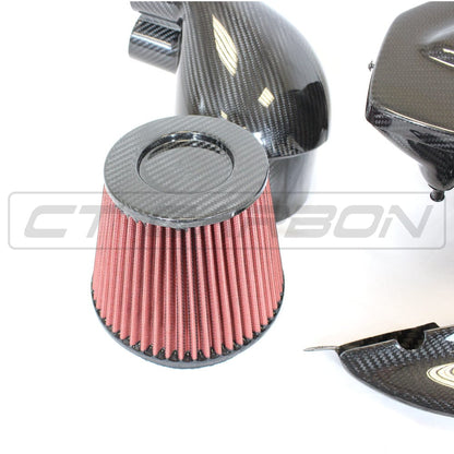 Audi RS6/RS7 C7 4.0T (2013-2018) Carbon Fibre/Fiber Induction Kit - CT Carbon Performance Air Intake / Cold Air Intake System, Gloss Prepreg Carbon Airbox Upgrade, OEM+ Fit