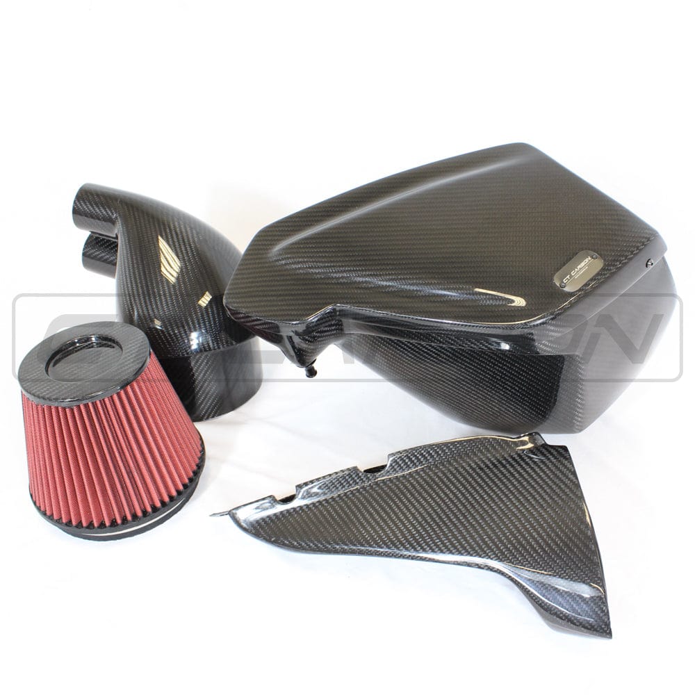 Audi RS6/RS7 C7 4.0T (2013-2018) Carbon Fibre/Fiber Induction Kit - CT Carbon Performance Air Intake / Cold Air Intake System, Gloss Prepreg Carbon Airbox Upgrade, OEM+ Fit