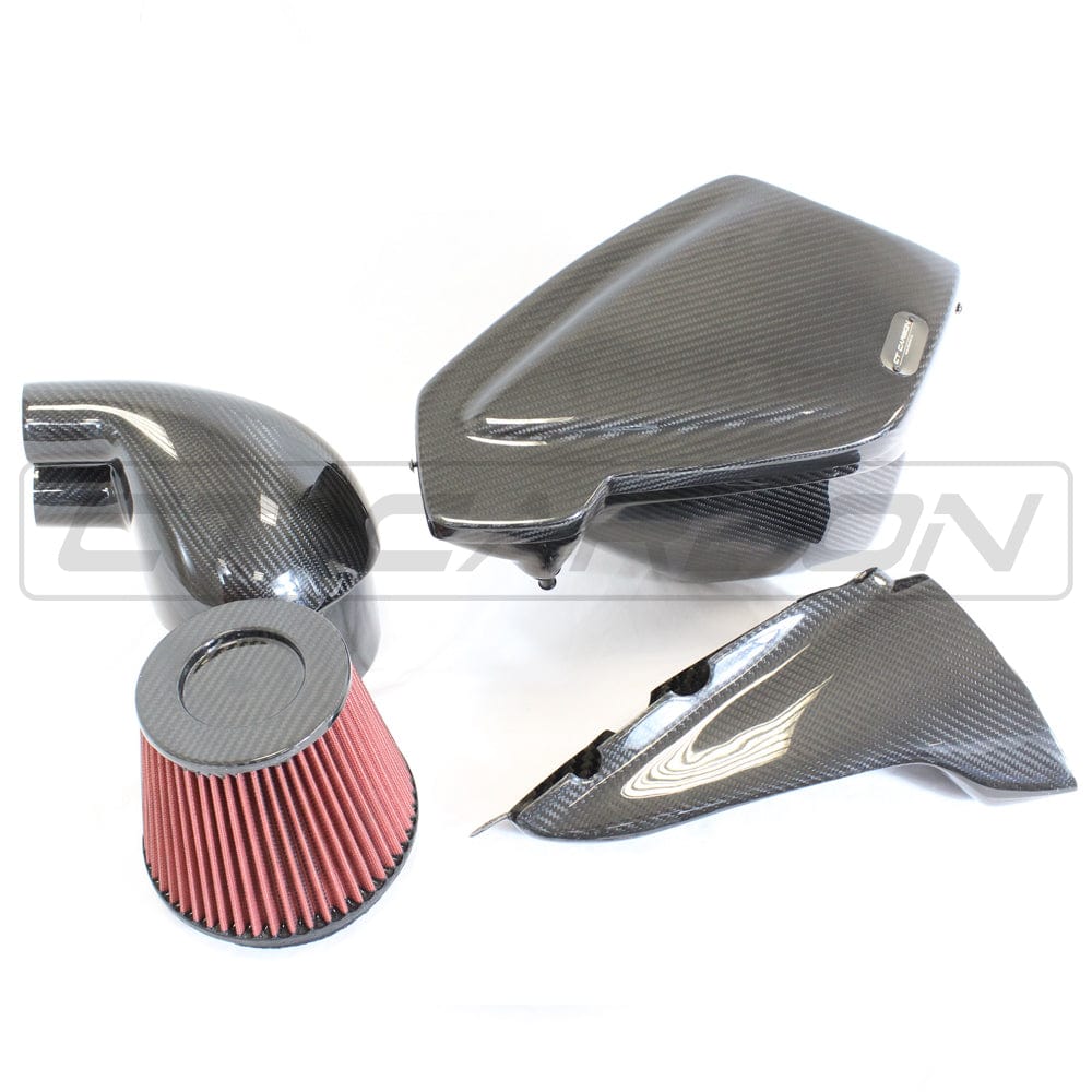 Audi RS6/RS7 C7 4.0T (2013-2018) Carbon Fibre/Fiber Induction Kit - CT Carbon Performance Air Intake / Cold Air Intake System, Gloss Prepreg Carbon Airbox Upgrade, OEM+ Fit