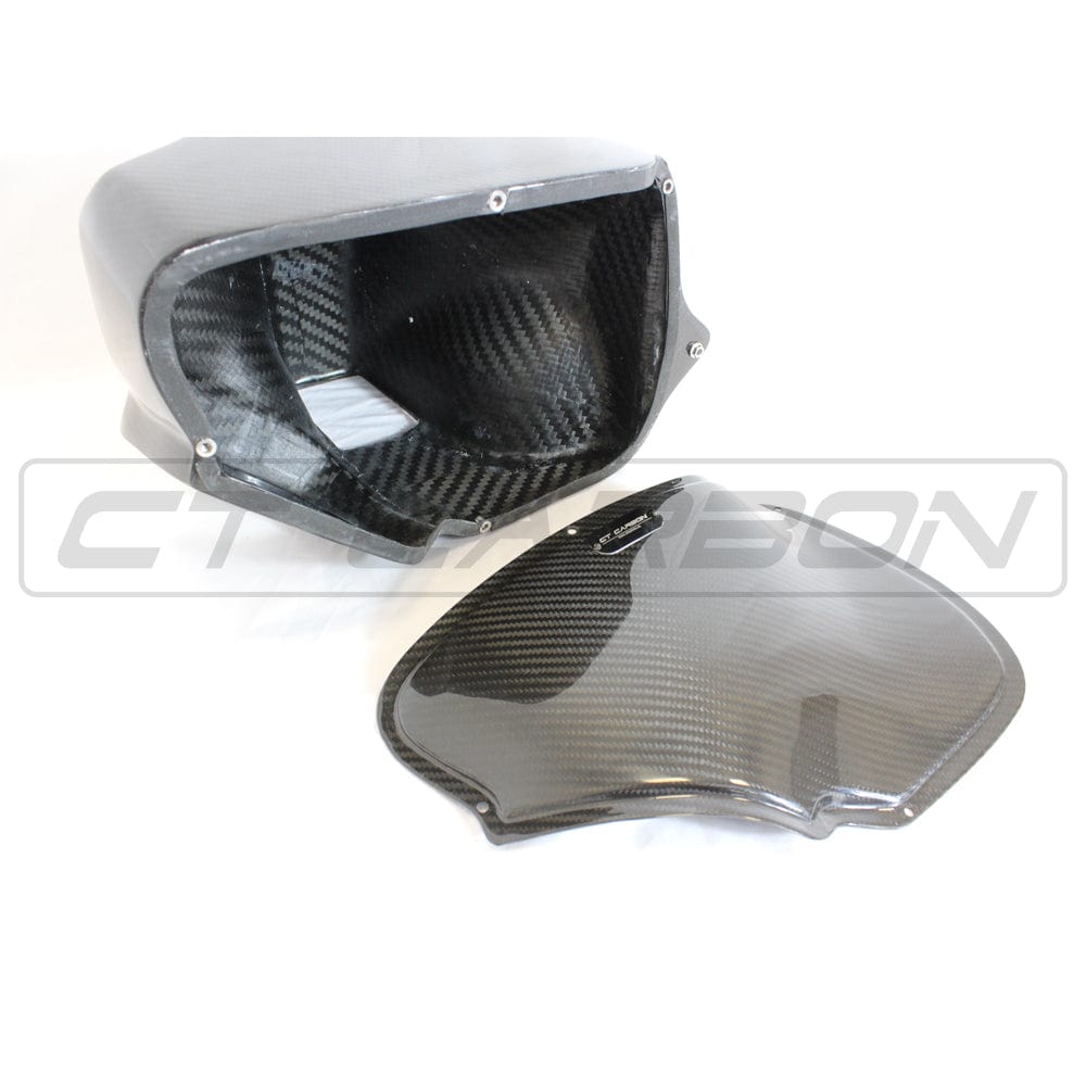 CT Carbon Pre-Preg Carbon Fibre/Fiber Cold Air Intake / Induction Kit for BMW N55 F-Series 35i – M2 F87, 135i F20, 235i F22, 335i F30, 435i F32, 535i F10 – Performance Airbox/CAI Upgrade Air Intake System