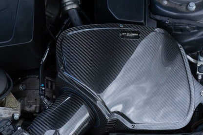CT Carbon Pre-Preg Carbon Fibre/Fiber Cold Air Intake / Induction Kit for BMW N55 F-Series 35i – M2 F87, 135i F20, 235i F22, 335i F30, 435i F32, 535i F10 – Performance Airbox/CAI Upgrade Air Intake System