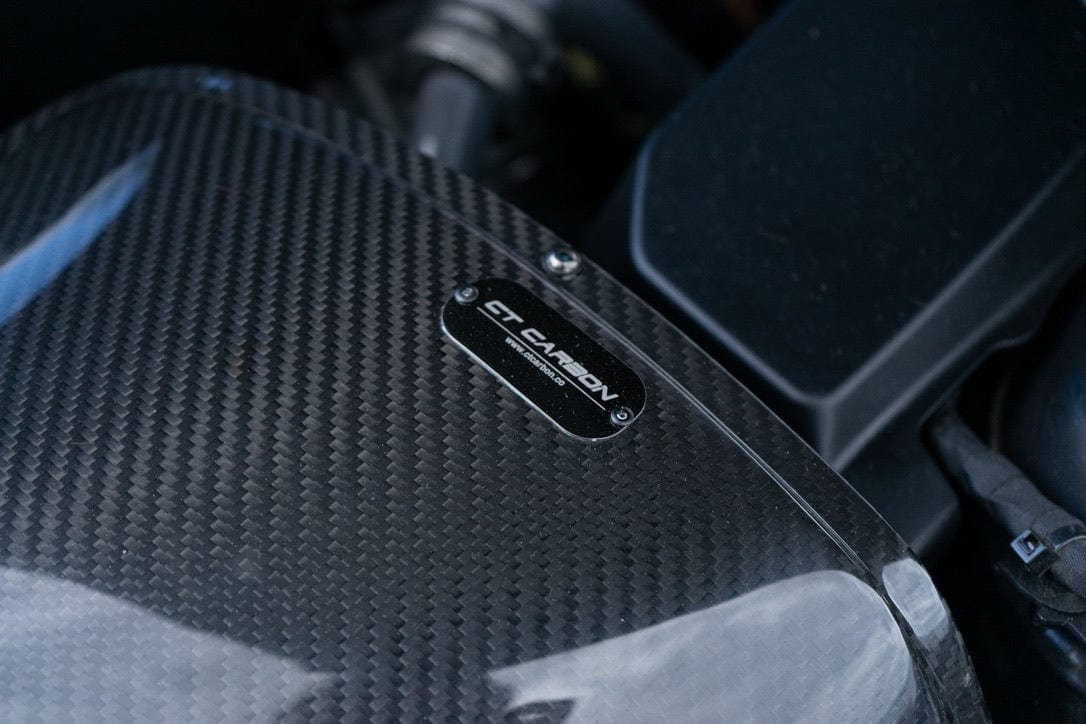 CT Carbon Pre-Preg Carbon Fibre/Fiber Cold Air Intake / Induction Kit for BMW N55 F-Series 35i – M2 F87, 135i F20, 235i F22, 335i F30, 435i F32, 535i F10 – Performance Airbox/CAI Upgrade Air Intake System