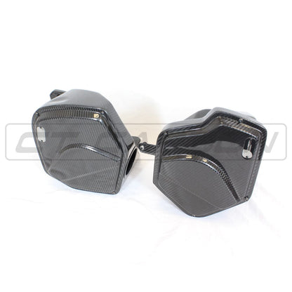 CT Carbon Pre-Preg Carbon Fibre Intake / Induction Kit for BMW M2 Competition, M3, M4 (F87C F80 F82 F83) S55 - Performance Cold Air Intake, Carbon Airbox Upgrade - F8x Twin-Turbo Ram Air
