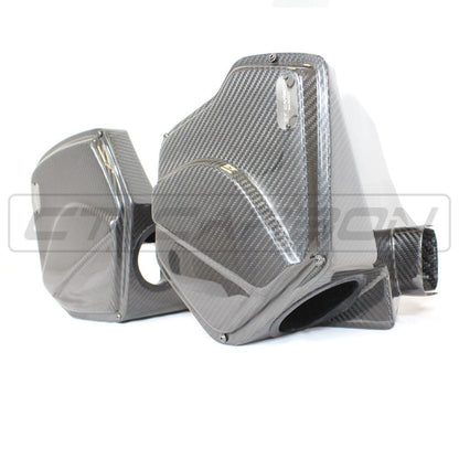 CT Carbon Pre-Preg Carbon Fibre Intake / Induction Kit for BMW M2 Competition, M3, M4 (F87C F80 F82 F83) S55 - Performance Cold Air Intake, Carbon Airbox Upgrade - F8x Twin-Turbo Ram Air