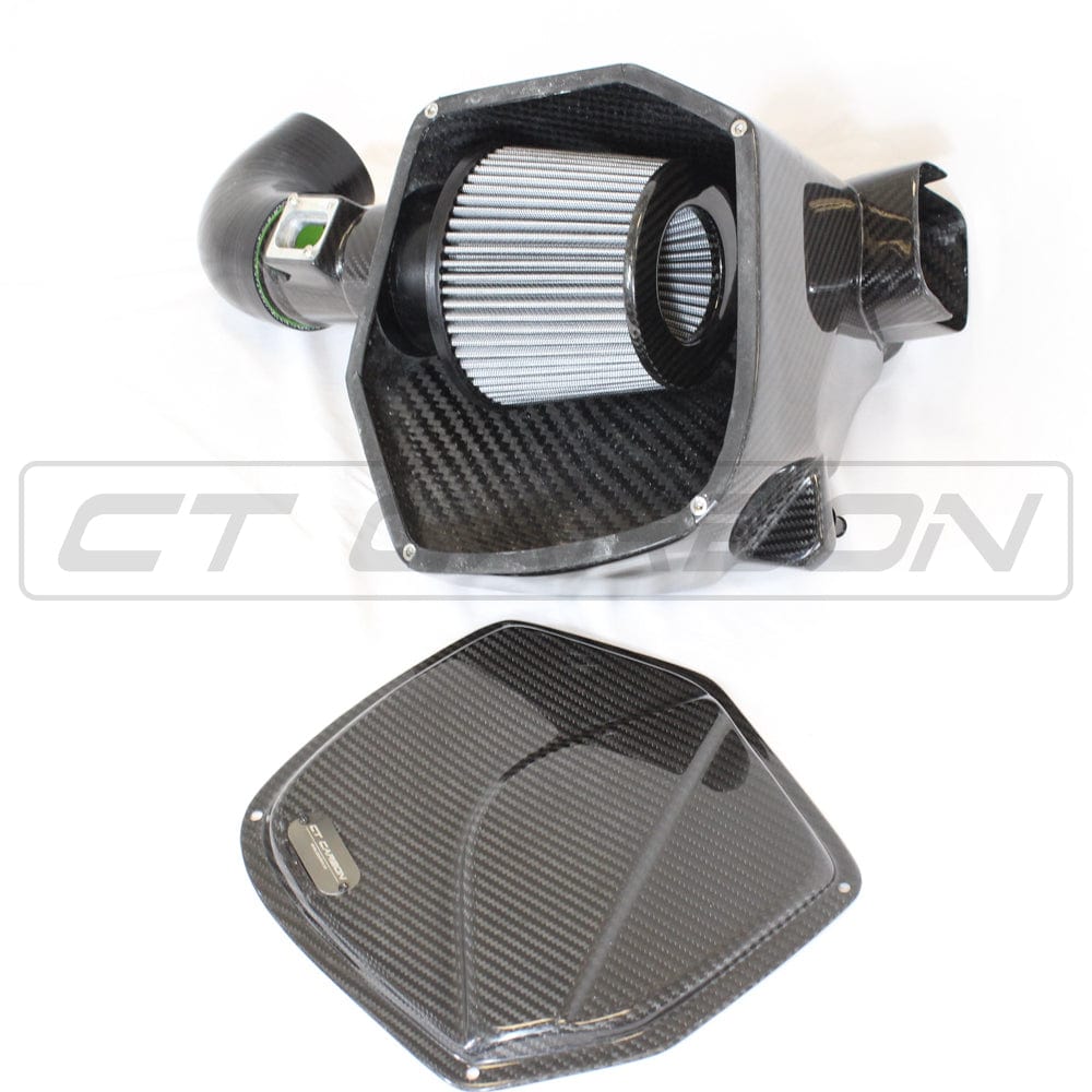 CT Carbon Pre-Preg Carbon Fibre Intake / Induction Kit for BMW M2 Competition, M3, M4 (F87C F80 F82 F83) S55 - Performance Cold Air Intake, Carbon Airbox Upgrade - F8x Twin-Turbo Ram Air