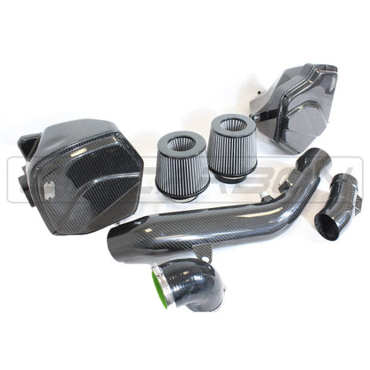 BMW M2 Competition M3 M4 (F87 F87C F80 F82 F83 F8X) S55 Carbon Fibre/Fiber Intake Induction Kit | CT Carbon Cold Air Intake Airbox Upgrade | Performance Intake System 2014-2021