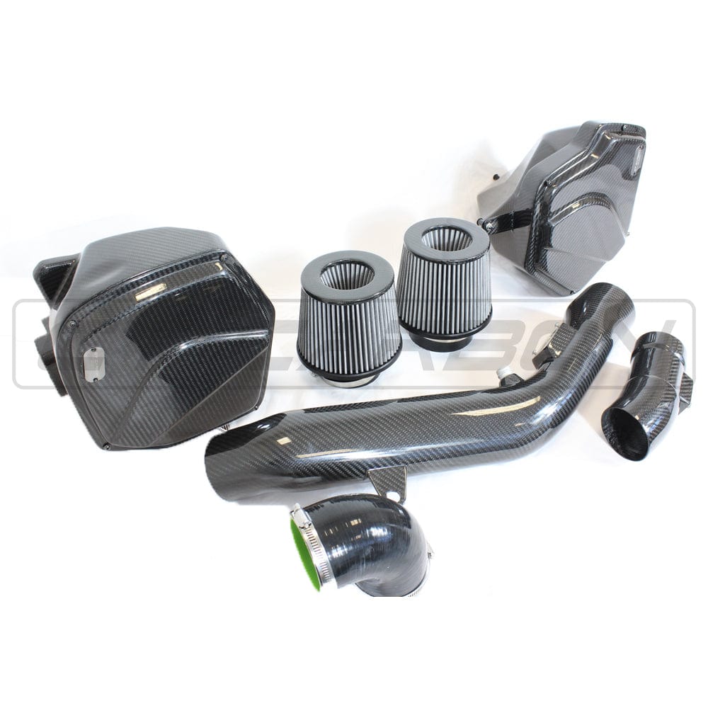 CT Carbon Pre-Preg Carbon Fibre Intake / Induction Kit for BMW M2 Competition, M3, M4 (F87C F80 F82 F83) S55 - Performance Cold Air Intake, Carbon Airbox Upgrade - F8x Twin-Turbo Ram Air