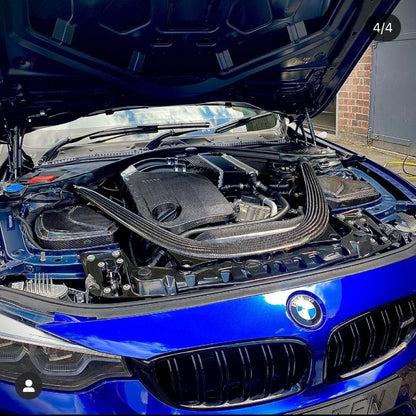 CT Carbon Pre-Preg CFRP Intake for BMW M2 Competition F87/F87C, M3 F80, M4 F82/F83 (2014-2021) – Cold Air Intake/Induction Kit/Carbon Fibre/Fiber Airbox – S55 Twin-Turbo F8X Performance Air Intake System