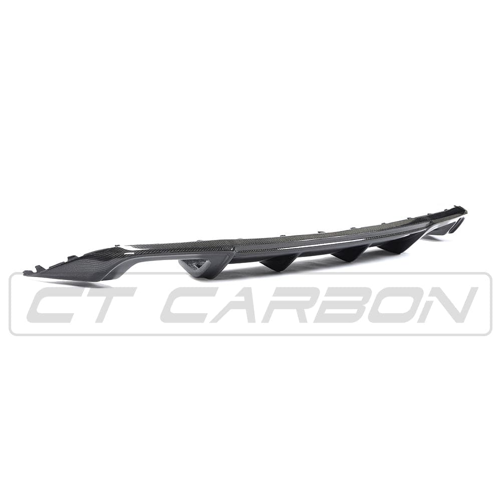 Audi A3 8V Facelift Saloon 2017-2020 Carbon Fibre Rear Diffuser | CT Carbon Rear Valance/Rear Splitter/Lower Bumper Insert | Mk3 Sedan Rear Lip Apron | Fits Standard Bumper (Not S line/S3)