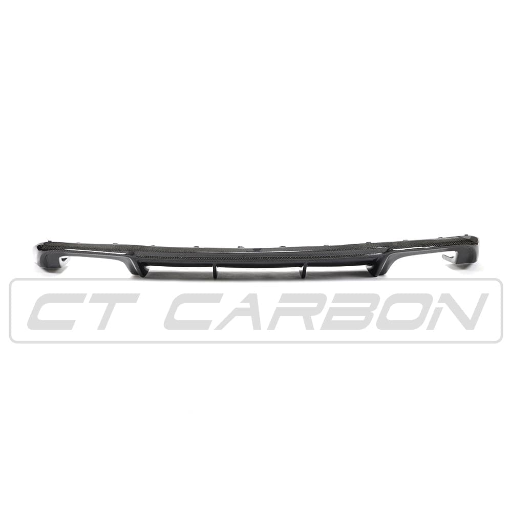 Audi A3 8V Facelift Saloon 2017-2020 Carbon Fibre Rear Diffuser | CT Carbon Rear Valance/Rear Splitter/Lower Bumper Insert | Mk3 Sedan Rear Lip Apron | Fits Standard Bumper (Not S line/S3)