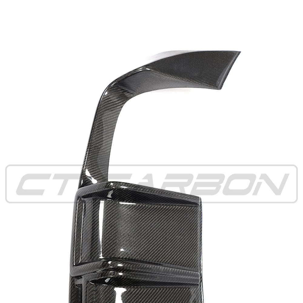 Audi A3 8V S-Line & S3 8V Saloon/Sedan Pre-Facelift 2013-2016 Carbon Fibre Rear Bumper Diffuser – Gloss Carbon Valance, Rear Bumper Insert/Splitter Skirt, Rear Lower Trim OEM+ (CT Carbon)