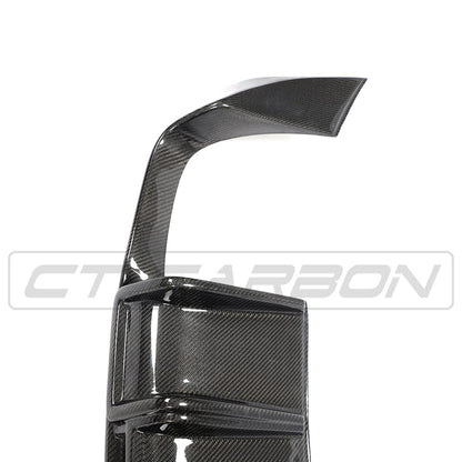 Audi A3 8V S-Line & S3 8V Saloon/Sedan Pre-Facelift 2013-2016 Carbon Fibre Rear Bumper Diffuser – Gloss Carbon Valance, Rear Bumper Insert/Splitter Skirt, Rear Lower Trim OEM+ (CT Carbon)