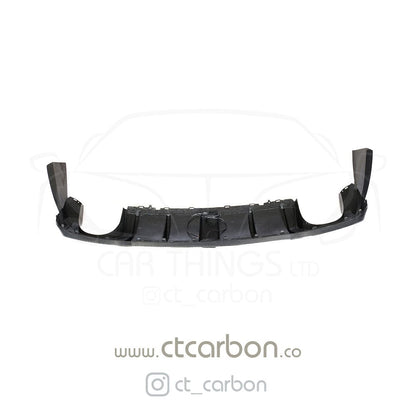 CT Carbon Rear Diffuser for Audi RS3 8V Saloon/Sedan (2015-2020 Facelift) – Carbon Fibre Rear Valance/Skirt/Splitter with LED F1/DTM Centre Brake Light, OEM+ Rear Bumper Upgrade