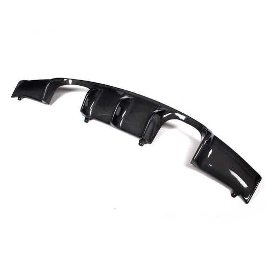 BMW M3 E92 E93 Carbon Fibre Rear Diffuser / Valance – E9X 2007-2013 Rear Bumper Insert, Lower Lip Skirt, Quad Exhaust Surround – OEM+ Gloss Carbon by CT Carbon – Coupe/Convertible