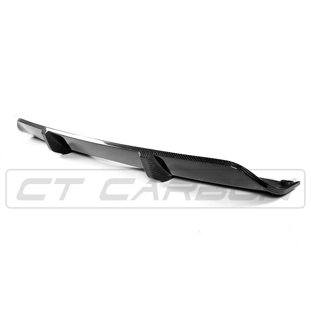 BMW X5 F15 (2013–2018) Carbon Fibre Rear Diffuser – M Performance / MP Style Rear Valance / Splitter / Apron, Lower Bumper Insert for M Sport Bumper, Gloss Carbon Fiber, CT Carbon