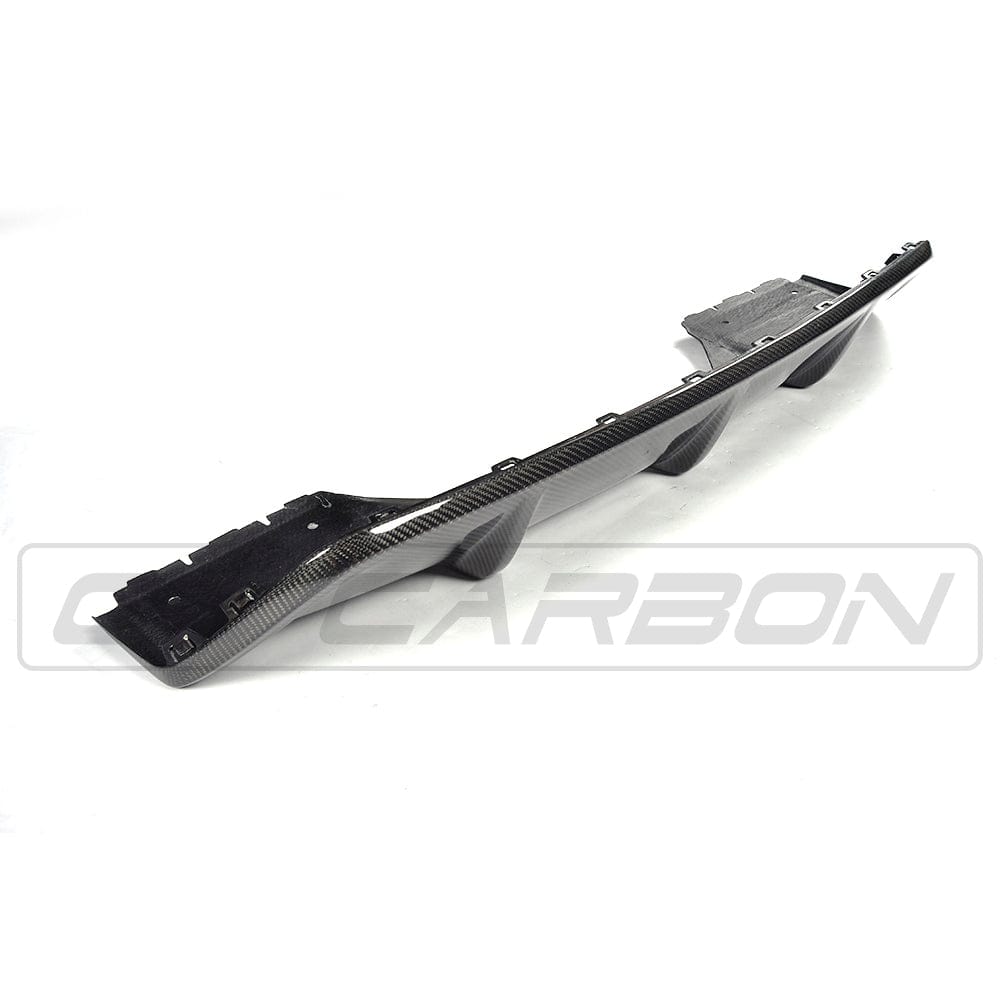 BMW X6 F16 M Sport Carbon Fibre (Carbon Fiber) Rear Diffuser/Valance - CT Carbon M Performance Style Bumper Insert, Rear Apron/Splitter & Exhaust Surround (2013-2018)