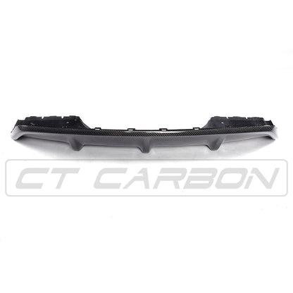 BMW X6 F16 M Sport Carbon Fibre (Carbon Fiber) Rear Diffuser/Valance - CT Carbon M Performance Style Bumper Insert, Rear Apron/Splitter & Exhaust Surround (2013-2018)