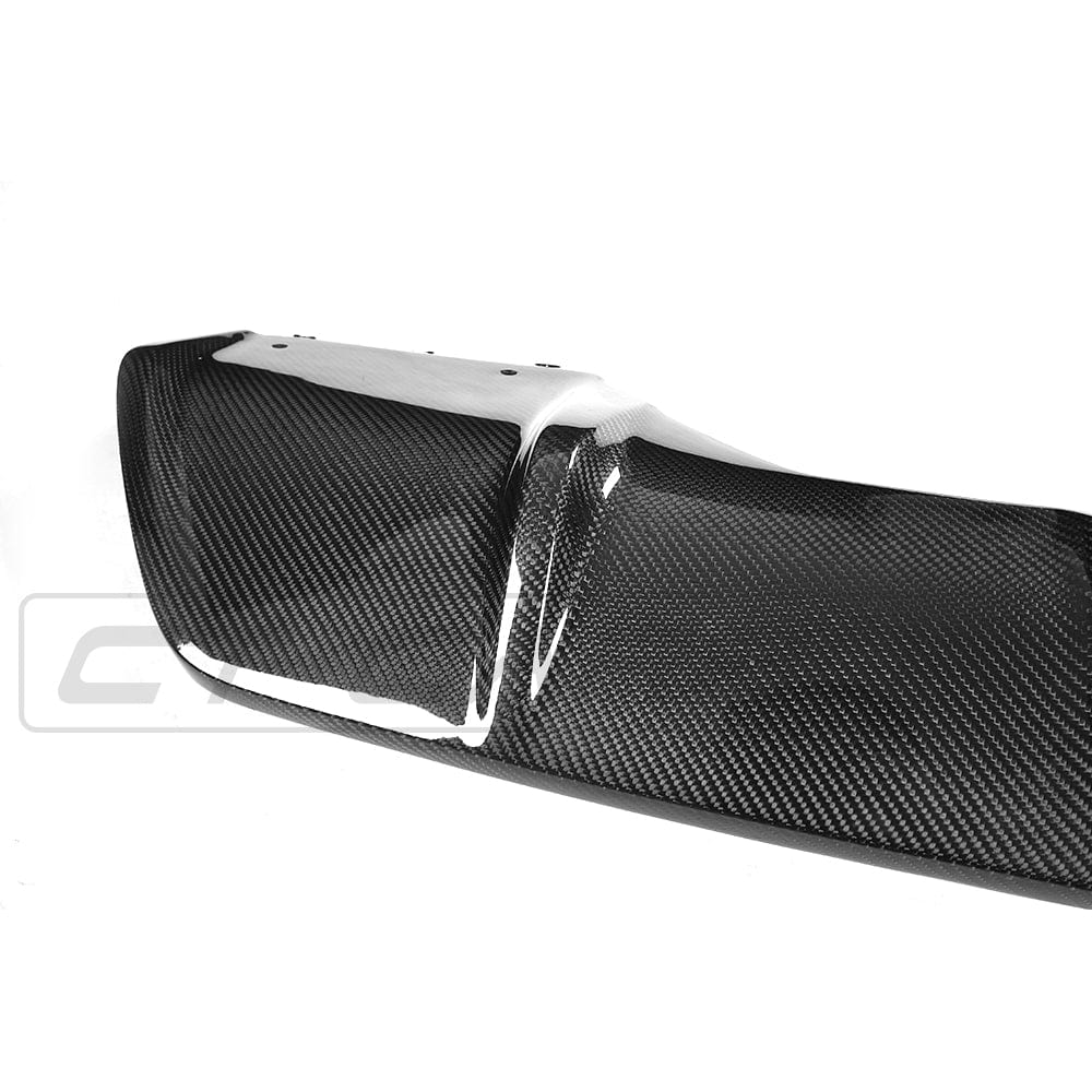 BMW X6 F16 M Sport Carbon Fibre (Carbon Fiber) Rear Diffuser/Valance - CT Carbon M Performance Style Bumper Insert, Rear Apron/Splitter & Exhaust Surround (2013-2018)