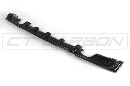 CT Carbon BMW 3 Series F30/F31 2011-2019 Carbon Fibre Rear Diffuser/Valance/Rear Splitter – M Sport/M Performance Style – Twin Exit Dual Exhaust – Gloss Carbon Rear Bumper Insert for Saloon & Touring