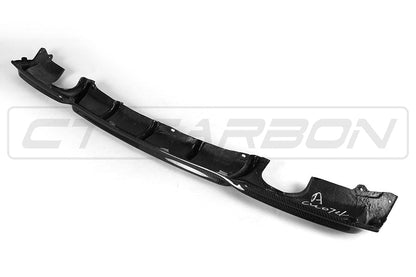 CT Carbon BMW 3 Series F30/F31 2011-2019 Carbon Fibre Rear Diffuser/Valance/Rear Splitter – M Sport/M Performance Style – Twin Exit Dual Exhaust – Gloss Carbon Rear Bumper Insert for Saloon & Touring
