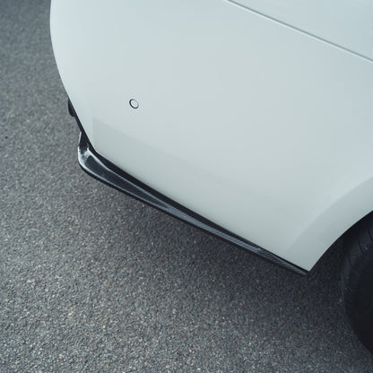 BMW M5 F90 3D Rear Diffuser – Gloss Carbon Fibre/Fiber Valance, Rear Splitter Insert & Lower Bumper Trim, M Performance Style, Quad Exhaust Look (2017+) | CT Carbon