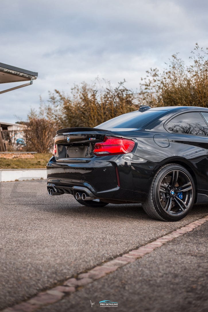 BMW M2 F87 & M2 Competition (2015-2021) Carbon Fibre/Fiber Rear Diffuser - M Performance / MP Style Rear Valance & Bumper Insert/Trim | CT Carbon M2C Rear Bumper Diffuser Upgrade