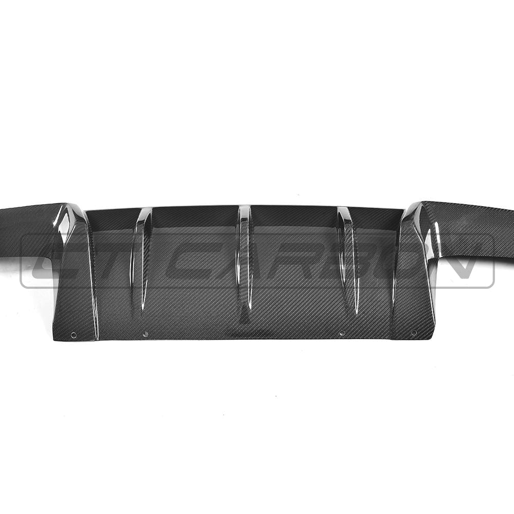 BMW M2 F87 & M2 Competition (2015-2021) Carbon Fibre/Fiber Rear Diffuser - M Performance / MP Style Rear Valance & Bumper Insert/Trim | CT Carbon M2C Rear Bumper Diffuser Upgrade