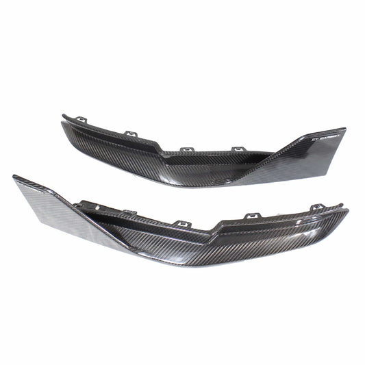 BMW M4 G82/G83 2021+ Carbon Fibre (Carbon Fiber) Rear Spats Bumper Corners Splitters – M Performance (MP) Style Pre-Preg CFRP | Rear Corner Extensions/Valance Trim/Skirt End Pieces | Coupe & Convertible | CT Carbon