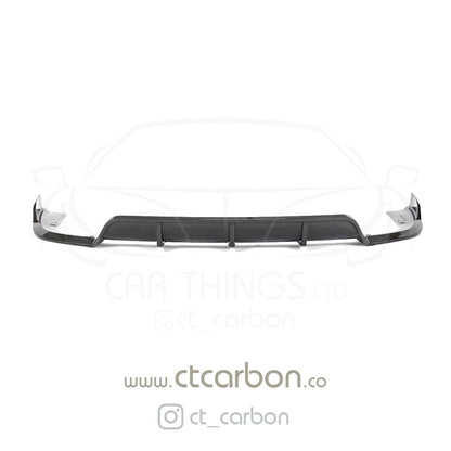 BMW X5 G05 2018+ Carbon Fibre/Fiber Rear Diffuser – Gloss Carbon Rear Valance / Splitter / Lower Bumper Trim / Rear Lip Apron Insert – CT Design by CT Carbon Aftermarket Body Kit Upgrade