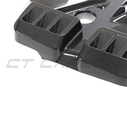CT Carbon BMW M2 G87, M3 G80/G81, M4 G82/G83 Carbon Fibre/Carbon Fiber Engine Bay Dress Up Kit – Under‑Bonnet/Underhood Styling Pack & Trim Kit with Engine Cover, Strut Brace, Intake Covers & Slam Panel (G8X)