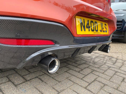 CT Carbon BMW Carbon Fibre Exhaust Tips - Burnt Blue Titanium Style Tailpipe/Muffler Tip Trims/Finishers (Pair/Set of 2) for M135i M140i M235i M240i 335i 340i 435i 440i | F20 F21 F22 F23 F30 F31 F32 F33 N55 B58