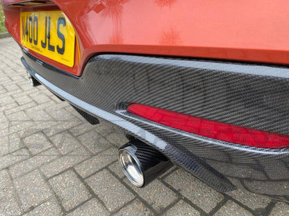 CT Carbon BMW Carbon Fibre Exhaust Tips - Burnt Blue Titanium Style Tailpipe/Muffler Tip Trims/Finishers (Pair/Set of 2) for M135i M140i M235i M240i 335i 340i 435i 440i | F20 F21 F22 F23 F30 F31 F32 F33 N55 B58