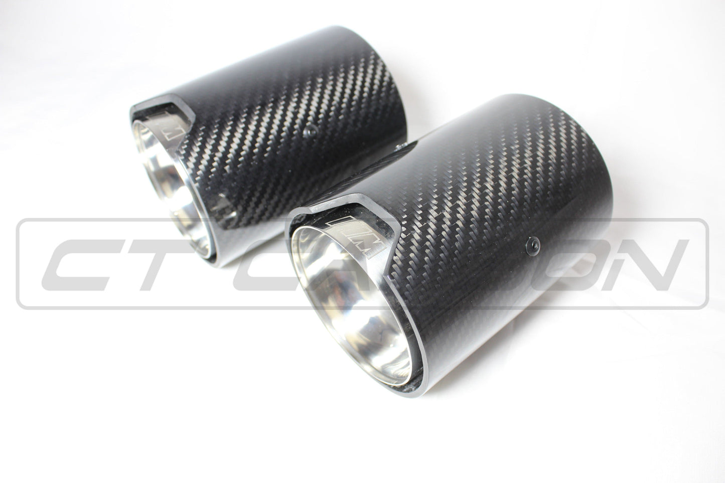 BMW CARBON EXHAUST TIPS 135i/140i/235i/240i/335i/340i/435i/440i - CHROME (SET OF 2)
