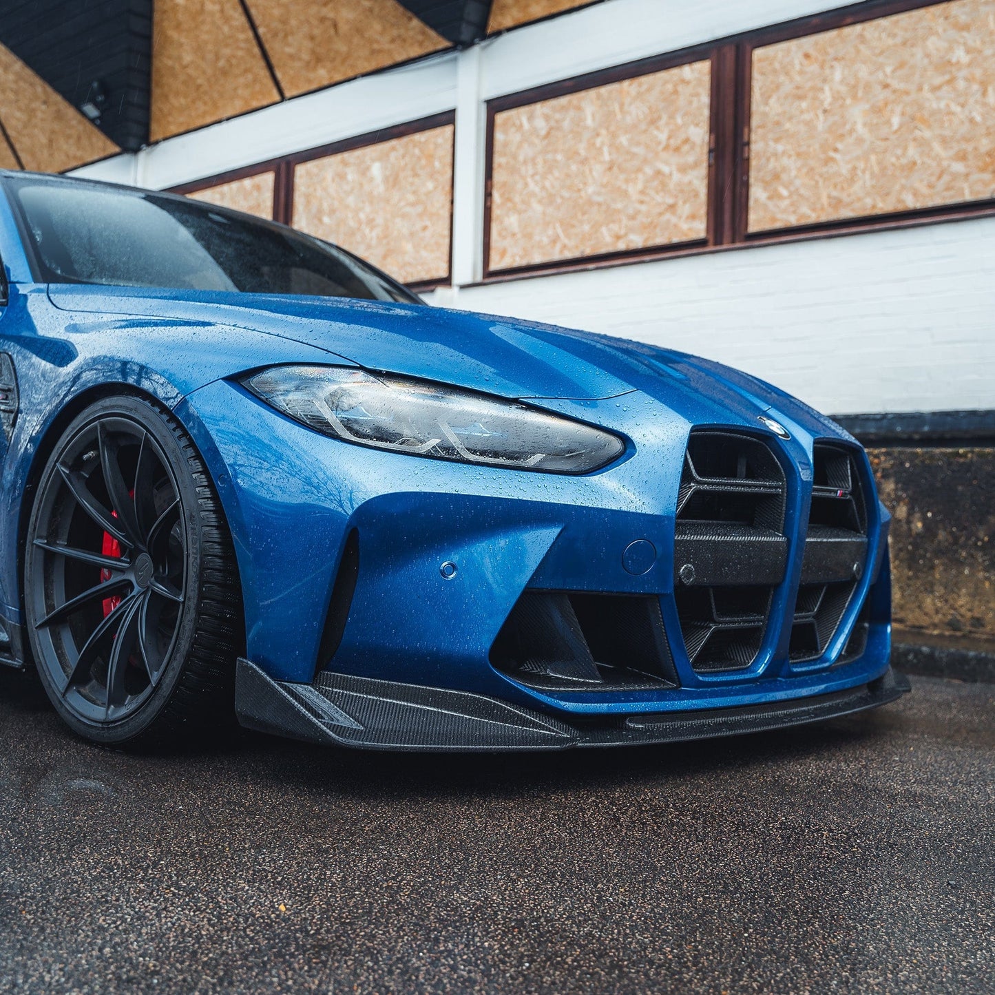 BMW M3/M4 G80 G81 G82 G83 Carbon Fibre Front End Pack V1 – ACC Radar Compatible – CSL Style Kidney Grille, Front Lip Splitter & M Performance Style Front Bumper Ducts – G8X 2021+ Carbon Front Aero Body Kit Upgrade | Carbon Fiber