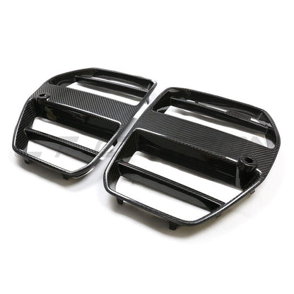 BMW G80 G81 M3 / G82 G83 M4 Carbon Fibre/Fiber Front End Pack V3 – MP Style Front Lip Splitter, Air Ducts, GT Kidney Grille (ACC) – Front Bumper Aero Kit 2021+ Touring & Convertible